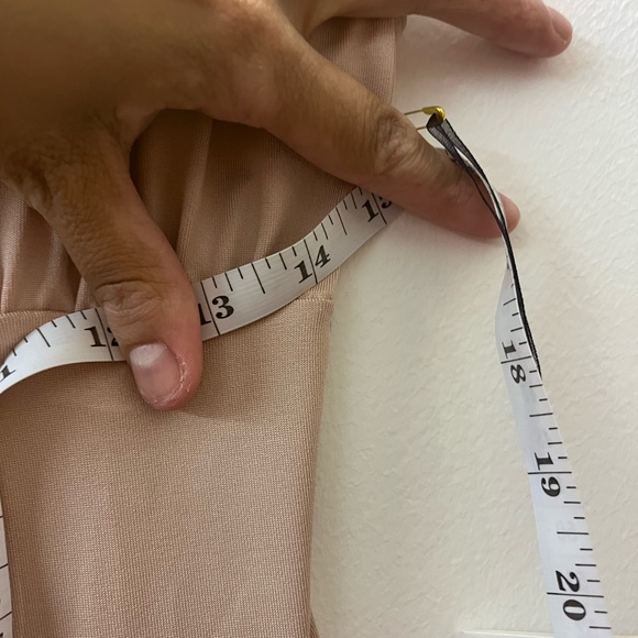 NWT IRIS Nude Pink Bodycon Dress Boutique Cocktail Mini Summer - Picture 13 of 15